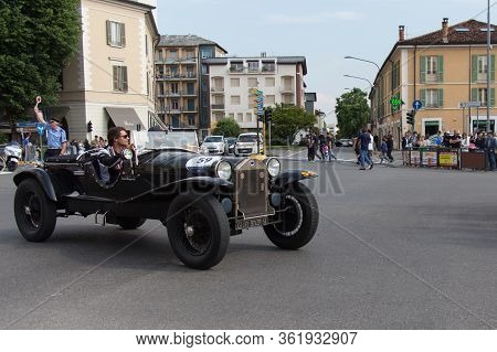 Brescia, Italy - May 19 2018: Lancia Lambda Viii Serie Casaro 1928 Is An Old Racing Car In Rally Mil