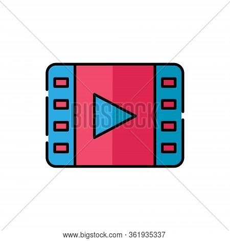 Video, Video Icon, Video Vector, Video Icon vector, Video camera icon, Video icon set, Video vector icons, Video app icon. Video player Icon Vector Illustration. Video icon flat design vector for web icons, symbol, logo, sign, UI.
