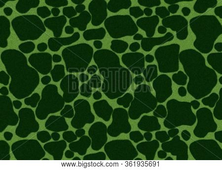 3d Illustration Tortoise Or Crocodile Green Print Camouflage Texture, Carpet Animal Skin Pattern Or 