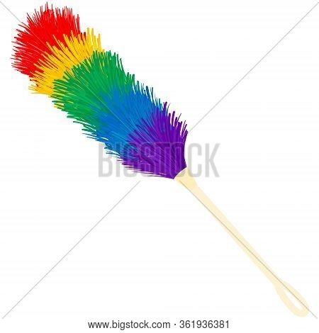 Pipidaster Isolated On A White Background. Dust Brush Stock Vector Illustration