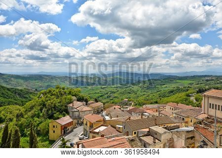 The Countryside Landscape In The Province Of Benevento, Italy