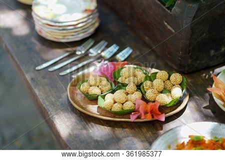 Indonesian Traditional Snacks Served For Garden Parties.