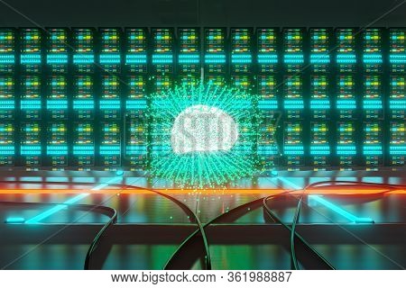 Big Data An Ai Learning Concept In Server Center