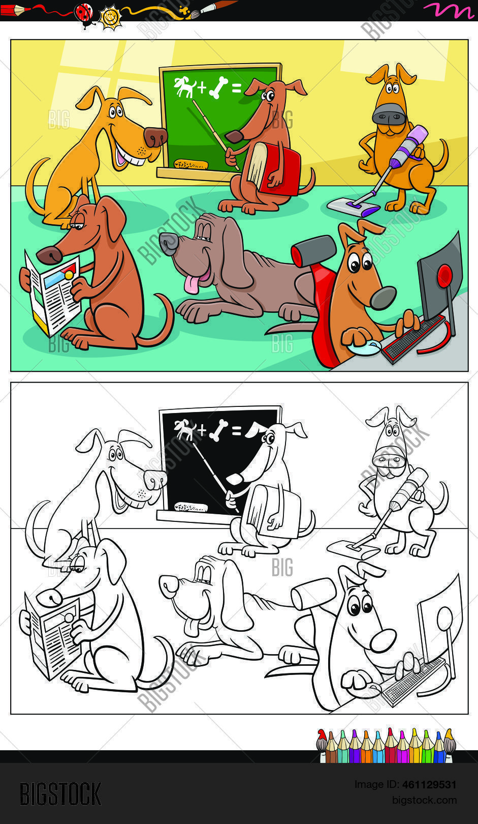 Cartoon Illustration Vector &amp; Photo (Free Trial) | Bigstock