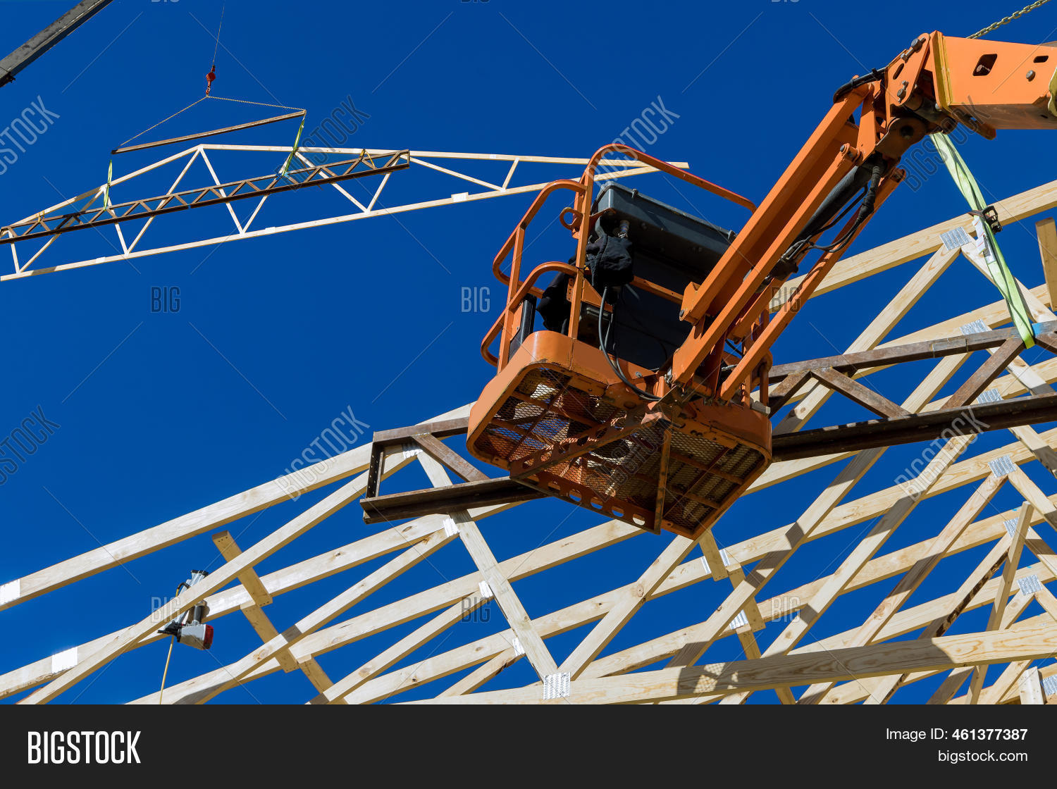 Worker Nails Beams Image & Photo (Free Trial) Bigstock