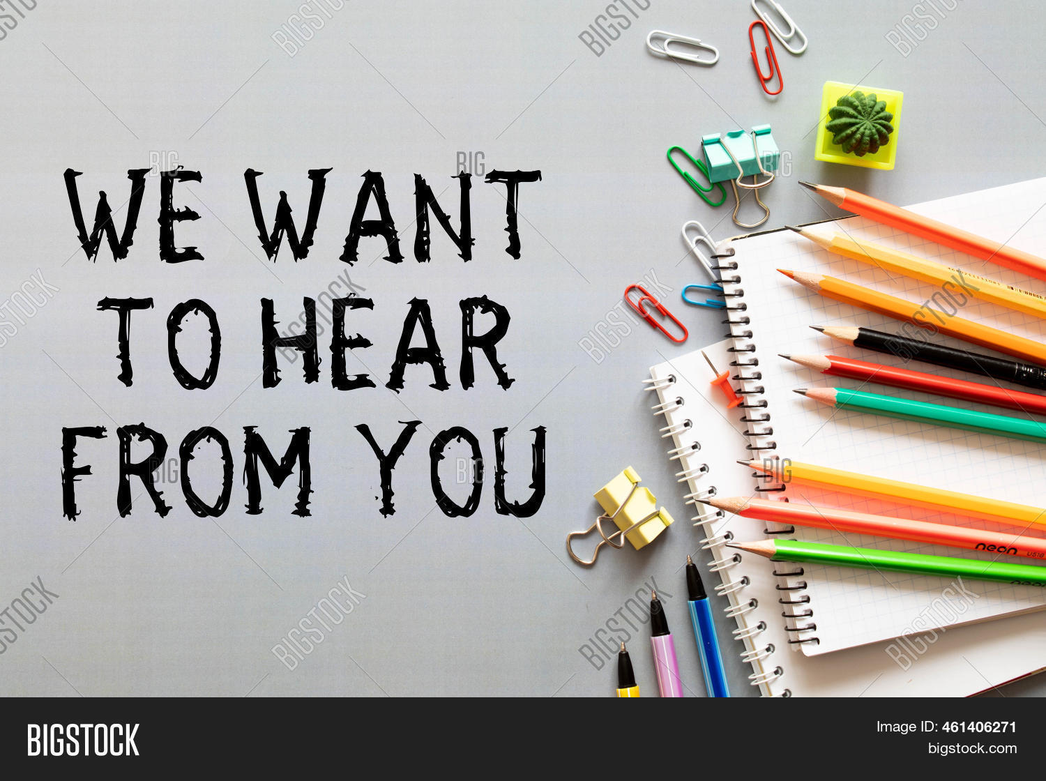 Text 'we Want Hear You Image & Photo (Free Trial) | Bigstock