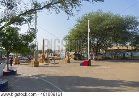 Jaisalmer, Rajasthan, India - 15th October 2019 : Tanot Mata Mandir At India Pakistan Border In Thar