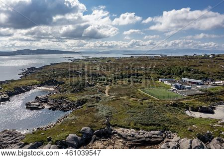 Aerial View Of Leabgarrow On Arranmore Island In County Donegal, Republic Of Ireland
