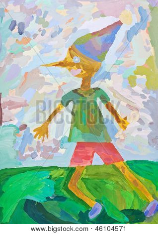 Gyermek Paiting - Pinokkió