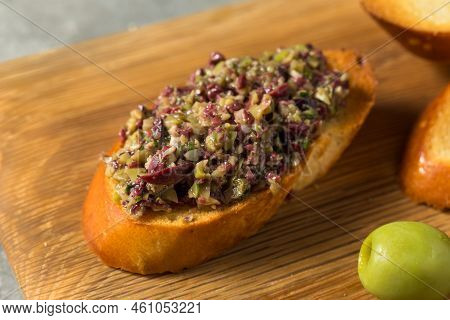 Homemade Mixed Olive Tapenade Appetizer