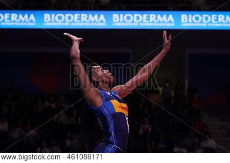 Ankara, Turkiye - June 03, 2022: Nwakalor Sylvia Chinelo Serves During Netherlands Vs Italy Vnl Pool