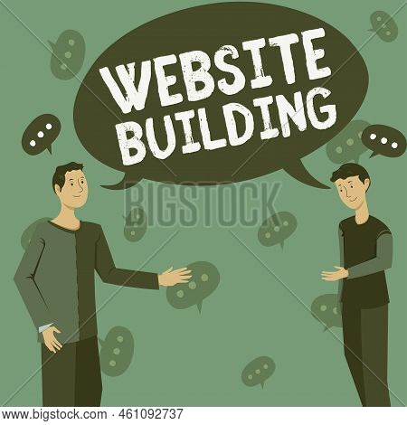 Text Caption Presenting Website Buildingtools That Typically Allow The Construction Of Pages. Busine