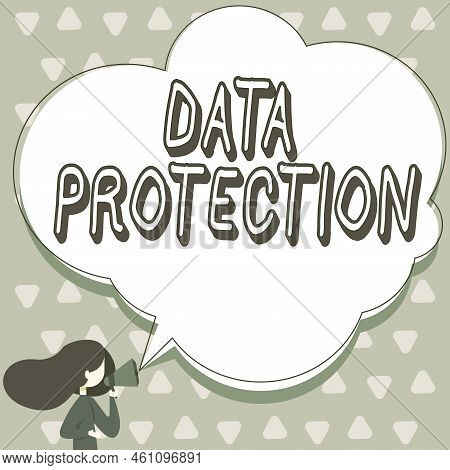 Conceptual Caption Data Protectionprotect Ip Addresses And Personal Data From Harmful Software. Conc