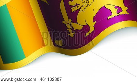 Eps10 Vector Patriotic Background With Flag Of Srilanka. An Element Of Impact For The Use You Want T