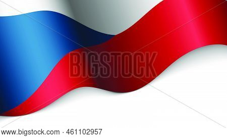 Eps10 Vector Patriotic Background With Flag Of Czechrepublic. An Element Of Impact For The Use You W