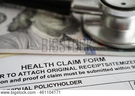 Tax Form 1040 U.s. Individual Income Tax Return, Business Finance Concept.