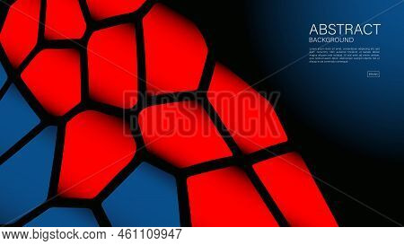 Red Abstract Polygon Background, Polygon Vector, Geometric Vector, Minimal Texture, Web Background, 
