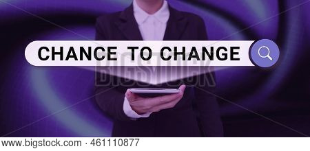 Handwriting Text Chance To Changethe Opportunity For Transformation New Business Ideas. Business Ove