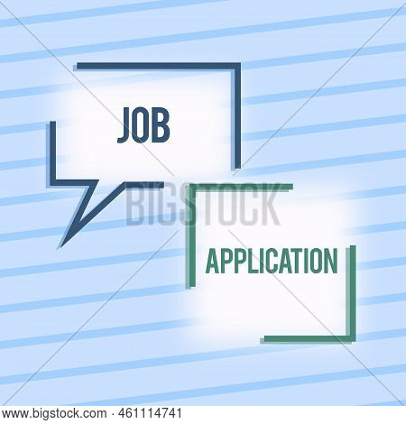 Text Caption Presenting Job Applicationthe Standard Business Document Serves A Number Of Purposes. B