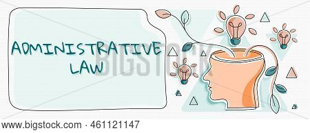 Handwriting Text Administrative Lawbody Of Rules Regulations Orders Created By A Government. Word Wr