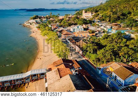 January 18, 2022. Florianopolis, Brazil. Church In Ribeirao Da Ilha, Florianopolis, Santa Catarina, 