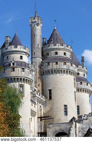 Pierrefonds Is A Castle Situated In The Commune Of Pierrefonds In The Oise Department In The Region 