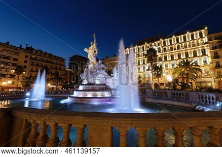 Freedom Square Or Place De La Liberte In The Centre Of Toulon City , France