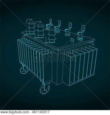 Power Transformer Illustration