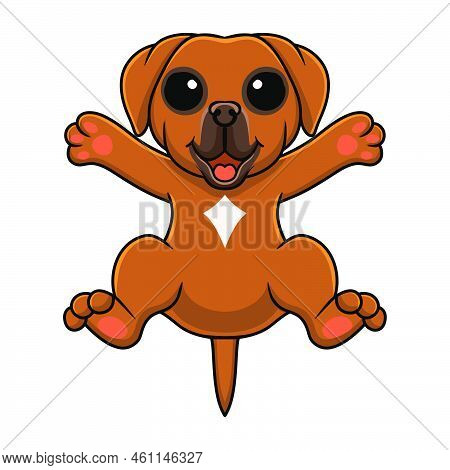 Vector Illustration Of Cute Tosa Inu Cartoon Posing