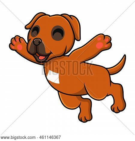 Vector Illustration Of Cute Tosa Inu Cartoon Posing