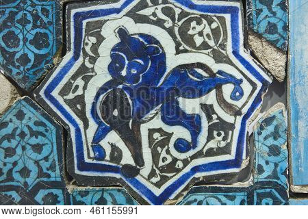Antique Wall Tiles. Selkuj Period. 13th Century. Konya, Turkey