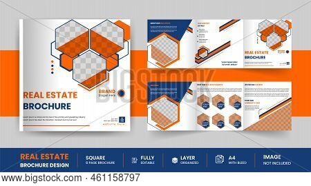 Square Real Estate Home Sale Pages Business Company Brochure Design