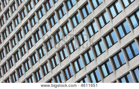 Windows an Wand Business Center corporate Gebäude