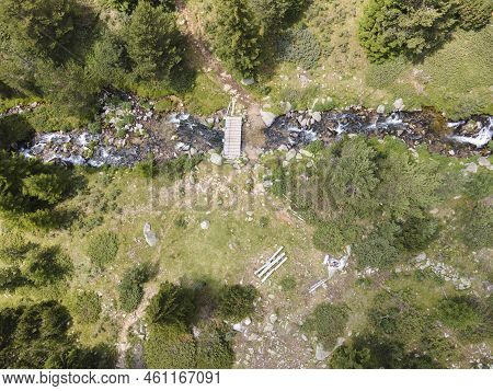 Aerial View Of Pirin Mountain Near Begovitsa Hut, Bulgaria