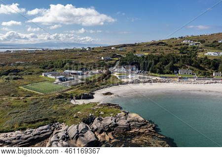 Aerial View Of Leabgarrow On Arranmore Island In County Donegal, Republic Of Ireland