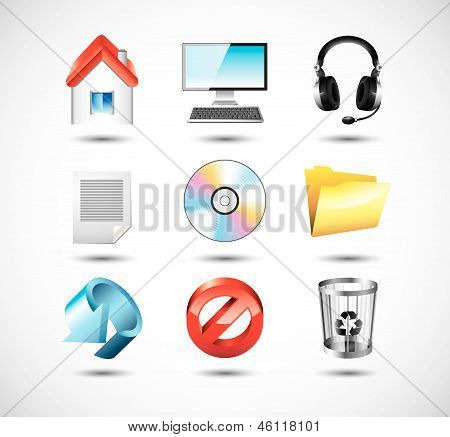 Computer System Icons Vector & Photo (Free Trial) | Bigstock
