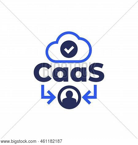 Caas Icon, Content As A Service Vector