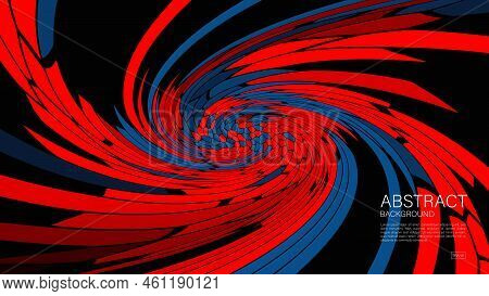 Red Abstract Wave Background, Wave Vector, Geometric Vector, Minimal Texture, Web Background, Red Co