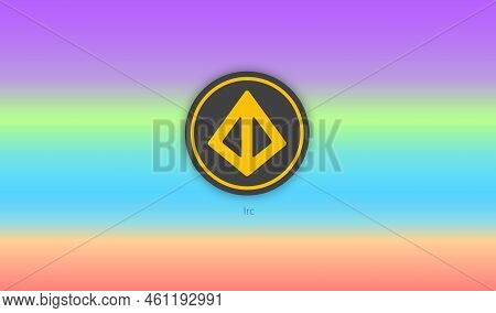 Loopring Virtual Currency Images. 3d Illustrations. Coin Logo.