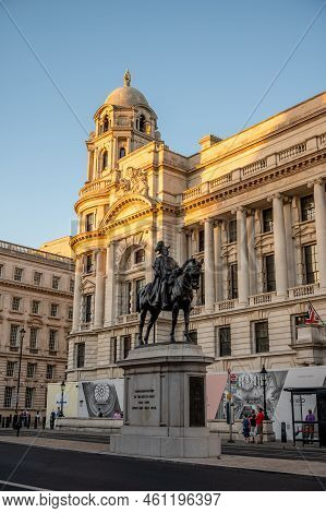 London, Uk - August 21, 2022: Field Marshal Earl Haig Monument.