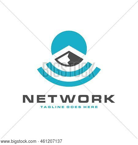Volcano Signal Network Logo Design Your Company