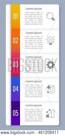 Business Strategy Infographic Chart Design Template. Editable Infochart With Icons. Instructional Gr