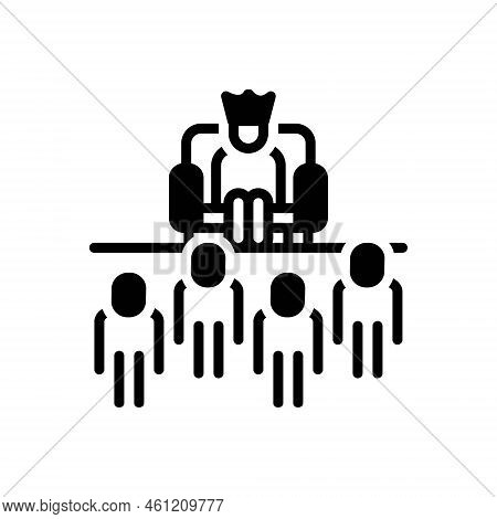 Black Solid Icon For Privilege Prerogative Authority Entitlement Opportunity King Emperor Kingly Med