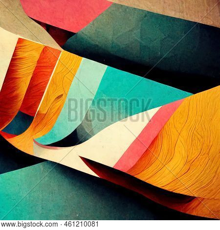 Speed Colorful 3d Illustration Abstract Anime Style