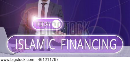 Writing Displaying Text Islamic Financingbanking Activity And Investment That Complies With Sharia. 