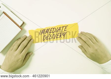Conceptual Display Immediate Deliverysend It Now Custom Procedure To Dispose Promptly. Internet Conc