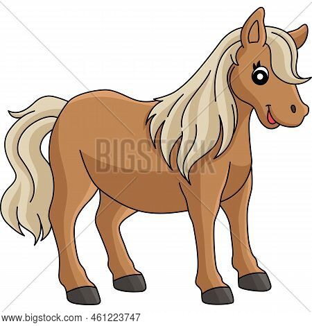 This Cartoon Clipart Shows A Pony Animal Illustration