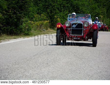 Alfa Romeo 6C 1750 Gran Sport Carr. Sport 1930 On An Old Racing Car In Rally Mille Miglia 2022 The F