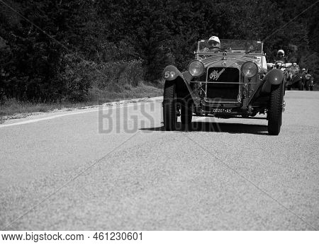 Alfa Romeo 6C 1750 Gran Sport Carr. Sport 1930 On An Old Racing Car In Rally Mille Miglia 2022 The F