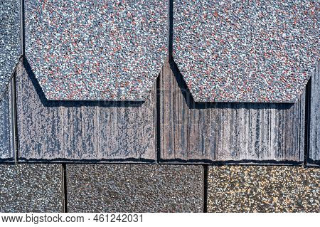 Assorted Selection Of Premium Synthetic Roof Shingles To Pick A New Style.